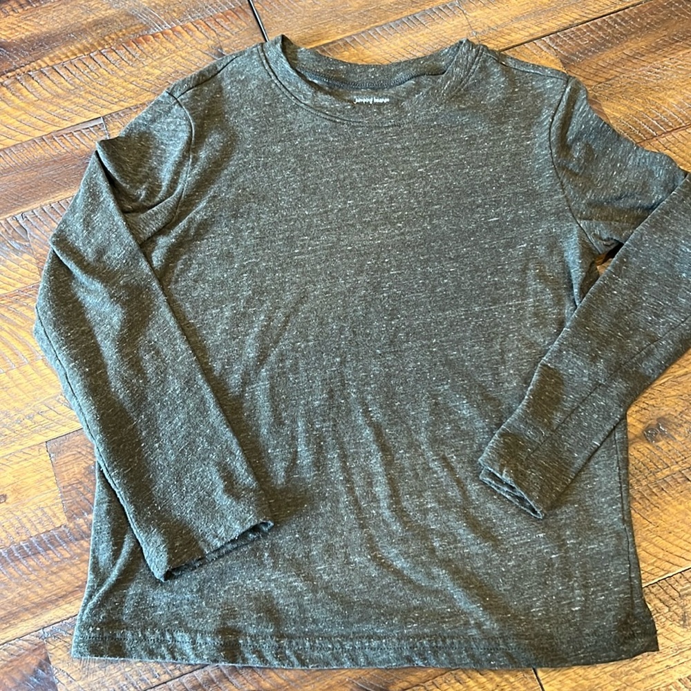Boys dark green long sleeve tee